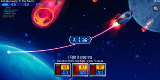 Real-time action, and the opportunity to interact with fellow players makes "AstroBoomers – To the Moon!