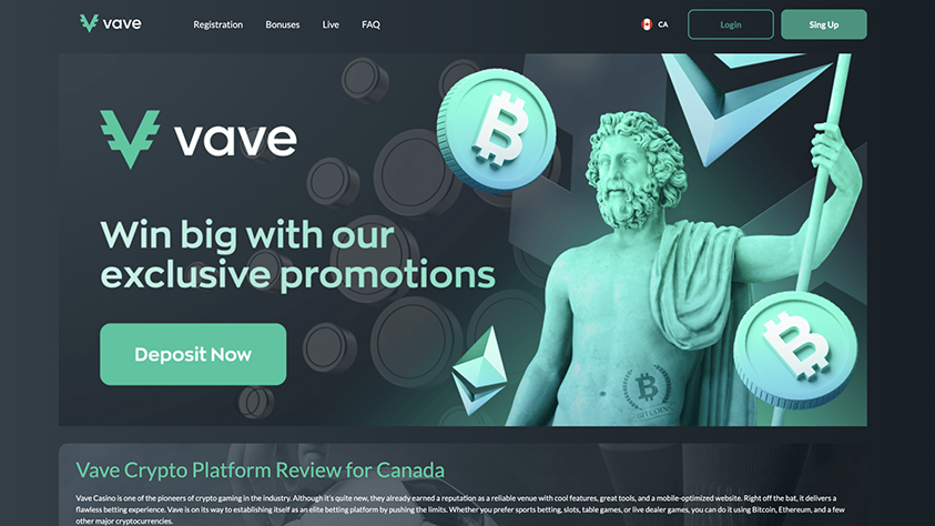 Vave Casino's warm embrace begins with a remarkable